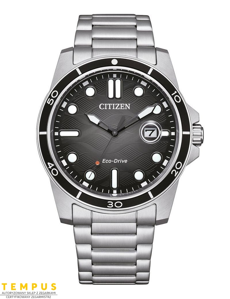 Zegarek sportowy męski Citizen Marine AW1816-89E Sporty Eco-Drive na bransolecie Zegarek sportowy męski Citizen Marine AW1816-89E Sporty Eco-Drive na bransolecie