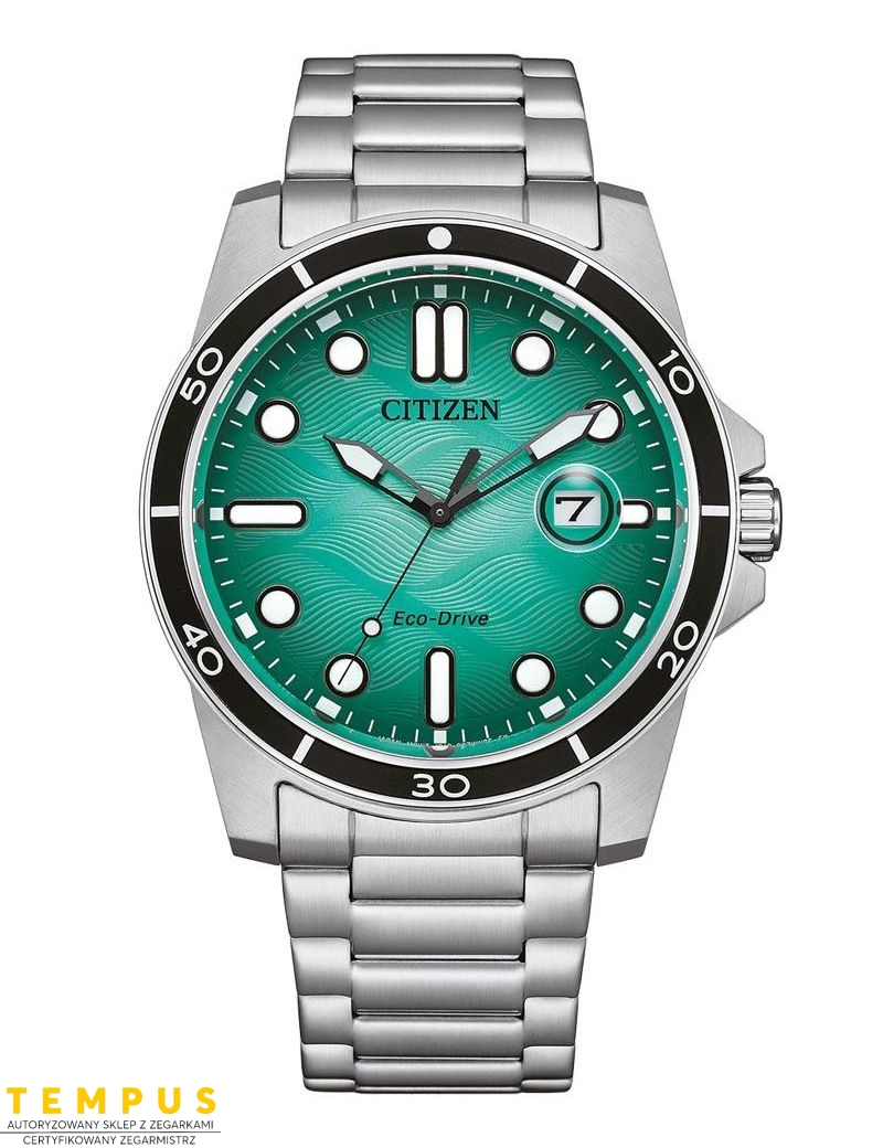 Zegarek sportowy męski Citizen Marine AW1816-89L Sporty Eco-Drive na bransolecie