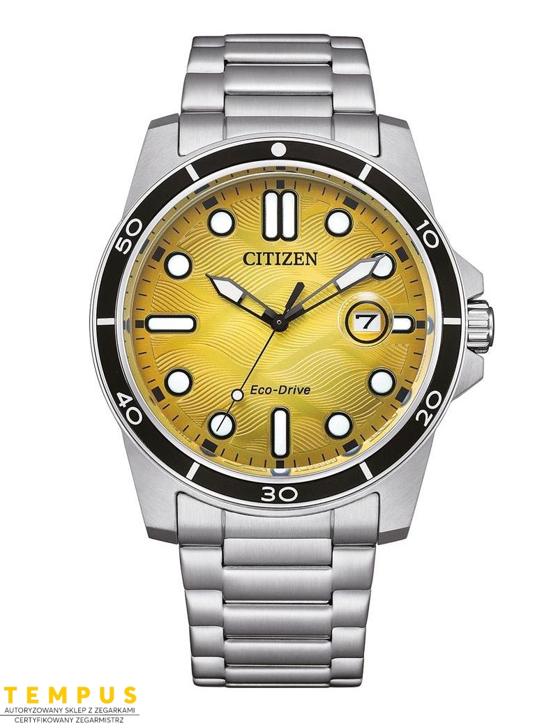 Zegarek sportowy męski Citizen Marine AW1816-89X Sporty Eco-Drive na bransolecie Zegarek sportowy męski Citizen Marine AW1816-89X Sporty Eco-Drive na bransolecie