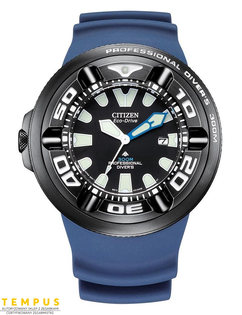 Zegarek sportowy męski Citizen Promaster Profesional Diver 300m BJ8055-04E Ecozilla na pasku Zegarek sportowy męski Citizen Promaster Profesional Diver 300m BJ8055-04E Ecozilla na pasku