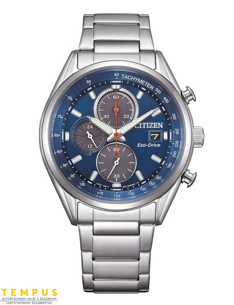 Zegarek sportowy męski Citizen Racing Chrono CA0459-79L na bransolecie Zegarek sportowy męski Citizen Racing Chrono CA0459-79L na bransolecie