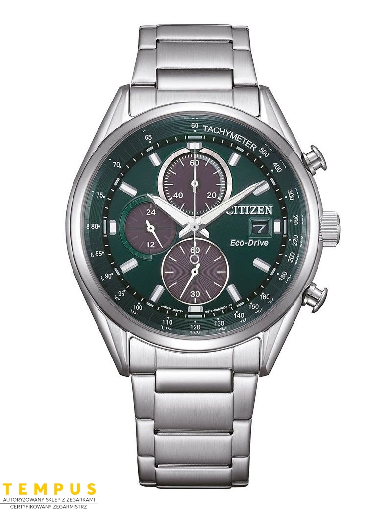 Zegarek sportowy męski Citizen Racing Chrono CA0459-79X na bransolecie