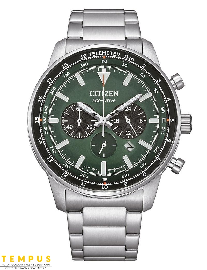 Zegarek lotniczy męski Citizen Aviation Telemeter Chronograph CA4500-91X na bransolecie Zegarek lotniczy męski Citizen Aviation Telemeter Chronograph CA4500-91X na bransolecie