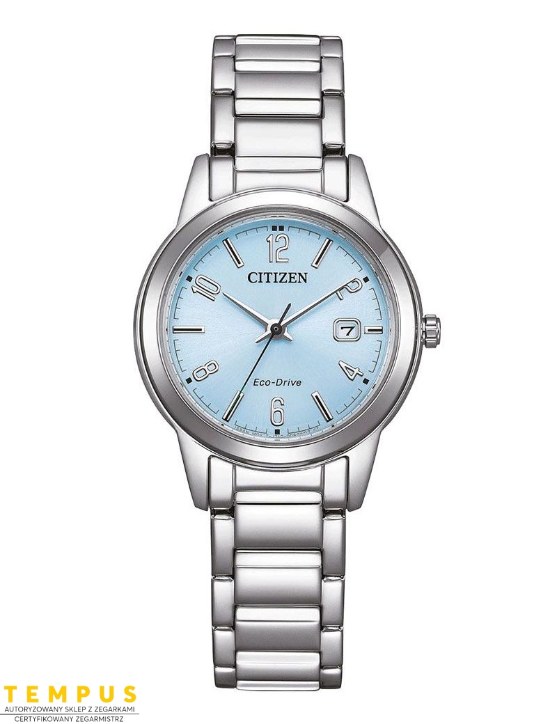 Zegarek klasyczny damski Citizen Ladies Modern Dress FE1241-71L Ice Blue na bransolecie