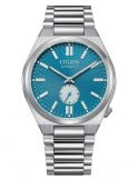 Zegarek klasyczny, casual męski Citizen Tsuyosa Small Second Mechanical NK5010-51L Blue na bransolecie