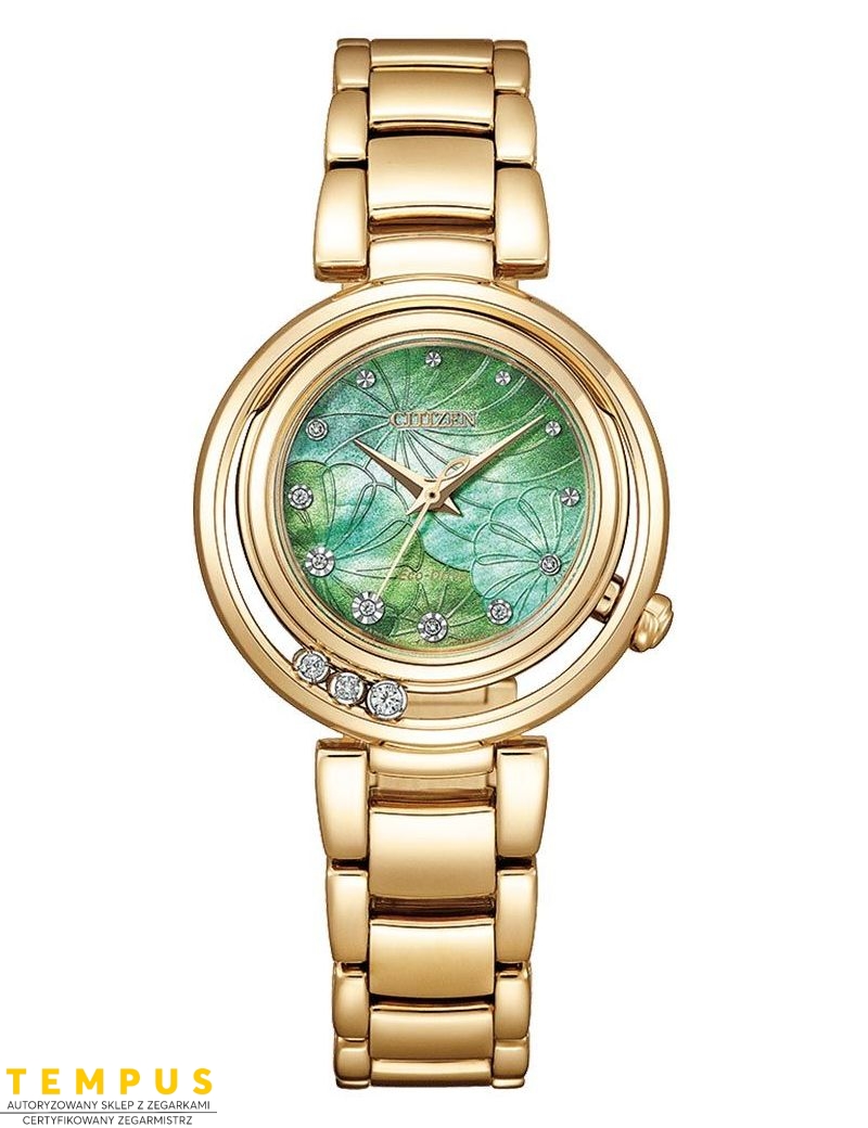 Zegarek fashion damski Citizen L Arcly Collection Moving Diamond Special Edition EM1113-82Y na bransolecie Zegarek fashion damski Citizen L Arcly Collection Moving Diamond Special Edition EM1113-82Y na bransolecie