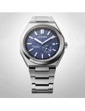 Zegarek klasyczny, casual męski Citizen Automatic Zenshin Titanium Small Second NJ0180-80L Blue na bransolecie