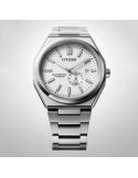Zegarek klasyczny, casual męski Citizen Automatic Zenshin Titanium Small Second NJ0180-80A White na bransolecie