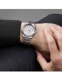 Zegarek klasyczny, casual męski Citizen Automatic Zenshin Titanium Small Second NJ0180-80A White na bransolecie