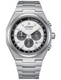 Zegarek sportowy męski Citizen Super Titanium Chronograph CA4610-85A White na bransolecie