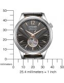 Zegarek klasyczny, elegancki męski Citizen Mechanical Classic Open Heart NH9131-14E na pasku