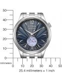 Zegarek klasyczny męski Citizen Mechanical Classic Open Heart NH9131-73L na bransolecie