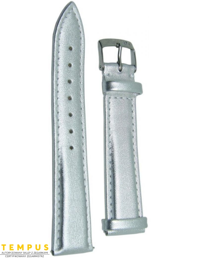 Pasek Morellato Trend Grana Soft Nappa Silver 20 mm A01D5050C47012CR20 - MORELLATO - paski i bransolety do zegarków