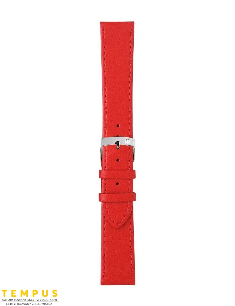 Pasek Morellato Sprint EC Nappa Bright Red 16 mm A01X5202875083CR16 - MORELLATO - paski i bransolety do zegarków