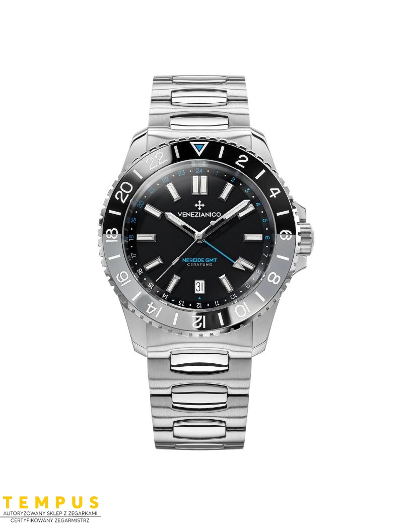 Zegarek sportowy męski Venezianico Nereide 42 GMT Ceratung™ 4821501C - Zegarki VENEZIANICO Zegarek sportowy męski Venezianico Nereide 42 GMT Ceratung™ 4821501C - Zegarki VENEZIANICO