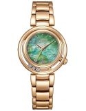 Zegarek fashion damski Citizen L Arcly Collection Moving Diamond Special Edition EM1113-82Y na bransolecie
