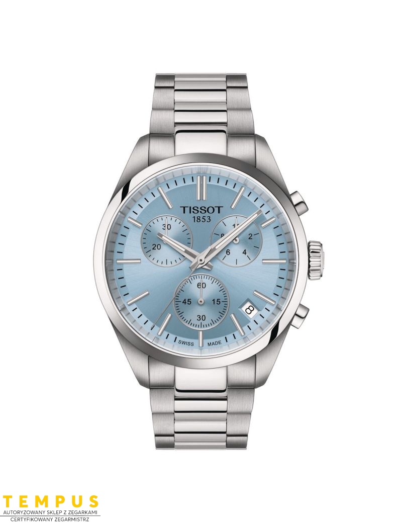Tissot PR 100 Chrono Ice Blue T150.417.11.351.00 - Zegarki TISSOT Tissot PR 100 Chrono Ice Blue T150.417.11.351.00 - Zegarki TISSOT