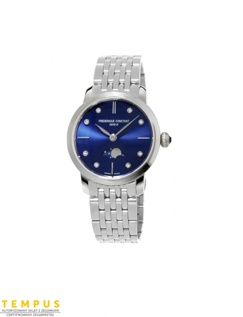 Frederique Constant Slimline Ladie Moonphase FC-206ND1S26B - Zegarki FREDERIQUE CONSTANT