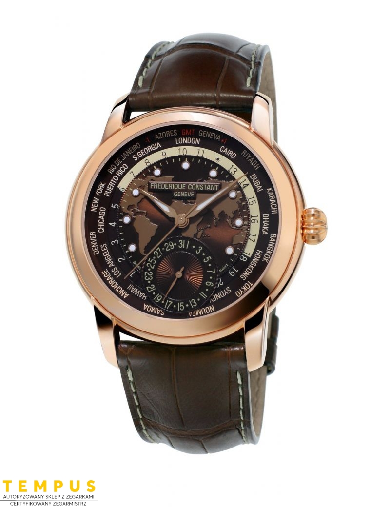 Frederique Constant Manufacture Worldtimer FC-718BRWM4H4 - Zegarki FREDERIQUE CONSTANT