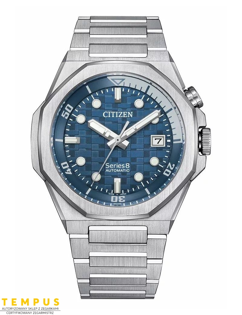 Zegarek casual męski Citizen Series 8 890 Mechanical NB6060-58L na bransolecie Zegarek casual męski Citizen Series 8 890 Mechanical NB6060-58L na bransolecie