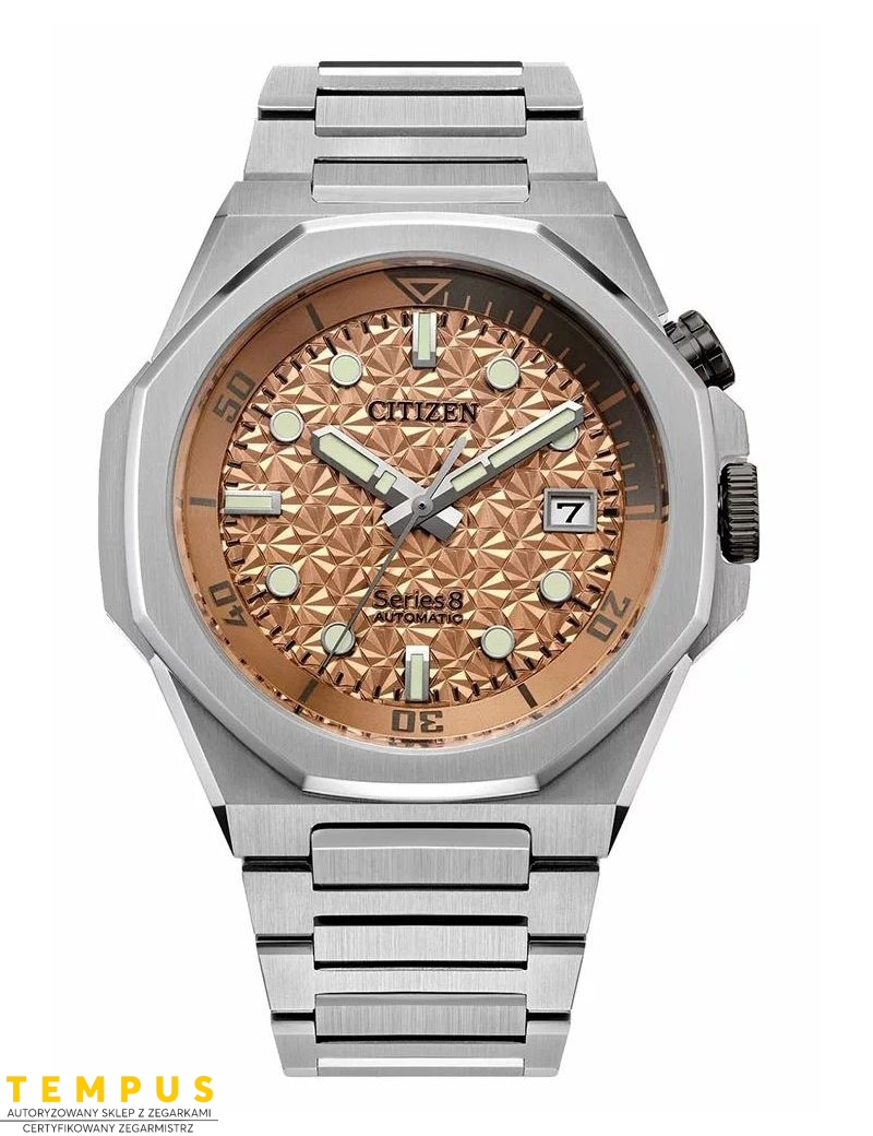 Zegarek casual męski Citizen Series 8 890 Mechanical NB6066-51W Limited Edition na bransolecie Zegarek casual męski Citizen Series 8 890 Mechanical NB6066-51W Limited Edition na bransolecie