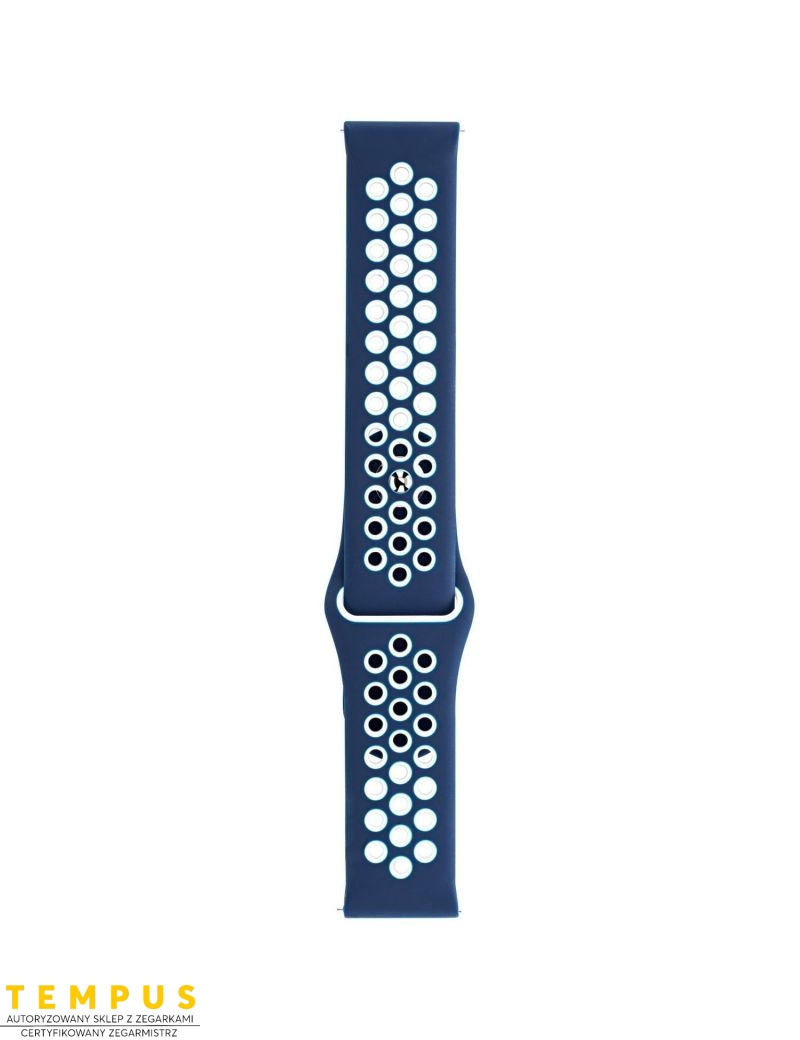 Pasek Morellato Paroo EC Silicone Blue/White 20 mm A01X5402187803CR20 - MORELLATO - paski i bransolety do zegarków