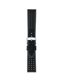 Pasek Morellato Sumo Cuoio WR Nero/Blu 20 mm A01X5485D37865CR20 - MORELLATO - paski i bransolety do zegarków