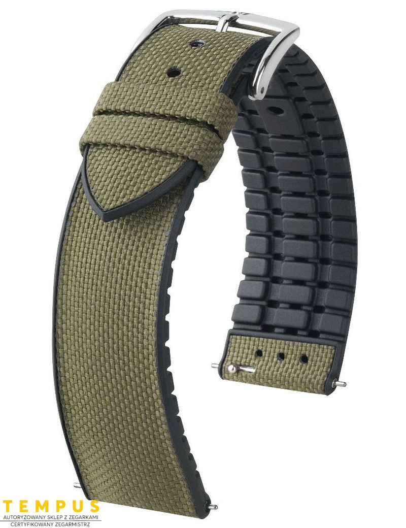 Pasek HIRSCH Arne L Animal Free materiałowo kauczukowy 20 mm 0925090040-2-20 - HIRSCH - paski do zegarków