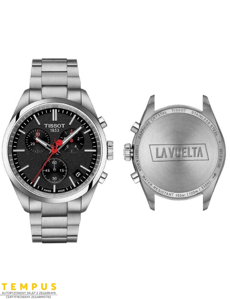 Tissot PR 100 Chrono Black Vuelta Special Edition T150.417.11.051.01 - Zegarki TISSOT Tissot PR 100 Chrono Black Vuelta Special Edition T150.417.11.051.01 - Zegarki TISSOT