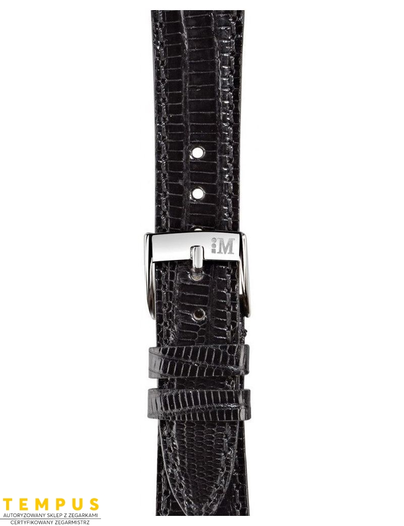 Pasek Morellato Classico Cucito Tejus Nero 20 mm A01U2213041019CR20 - MORELLATO - paski i bransolety do zegarków