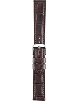 Pasek Morellato Botero Alligator Marrone Scuro 18 mm A01U2226480032CR18