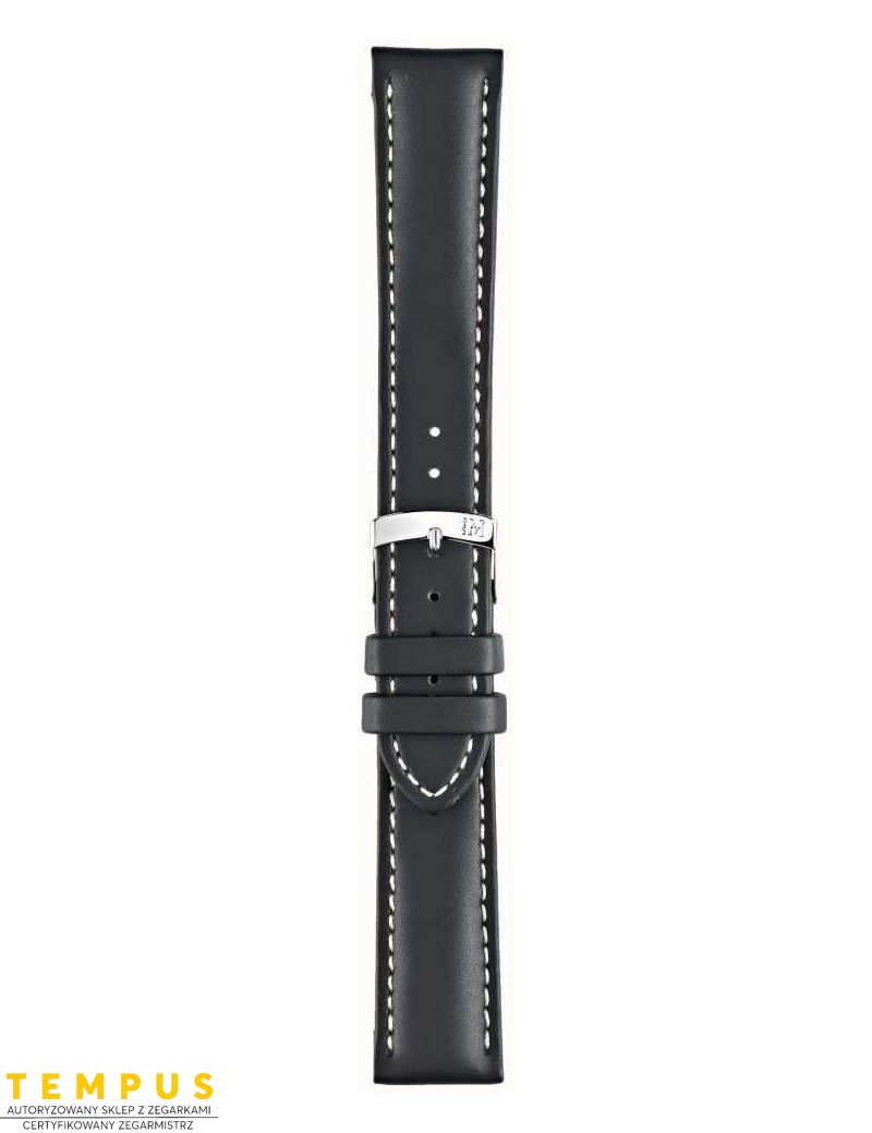 Pasek Morellato Castagno Grana Calf Black 20 mm A01U3687934019CR20 - MORELLATO - paski i bransolety do zegarków Pasek Morellato Castagno Grana Calf Black 20 mm A01U3687934019CR20 - MORELLATO - paski i bransolety do zegarków