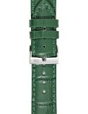 Pasek Morellato Bolle Vitello Stampa Alligatore Verde 20 mm A01X2269480072CR20 - MORELLATO - paski i bransolety do zegarków