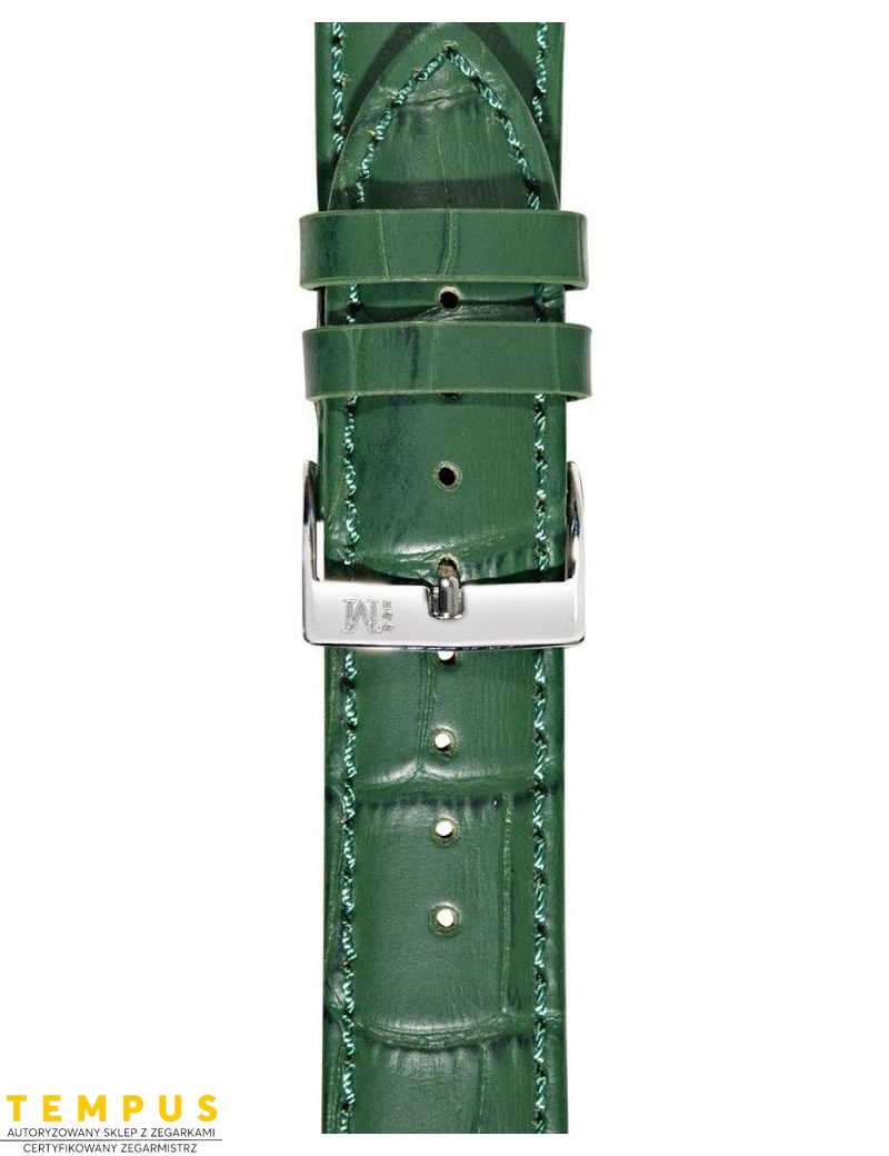 Pasek Morellato Bolle Vitello Stampa Alligatore Verde 20 mm A01X2269480072CR20 - MORELLATO - paski i bransolety do zegarków Pasek Morellato Bolle Vitello Stampa Alligatore Verde 20 mm A01X2269480072CR20 - MORELLATO - paski i bransolety do zegarków