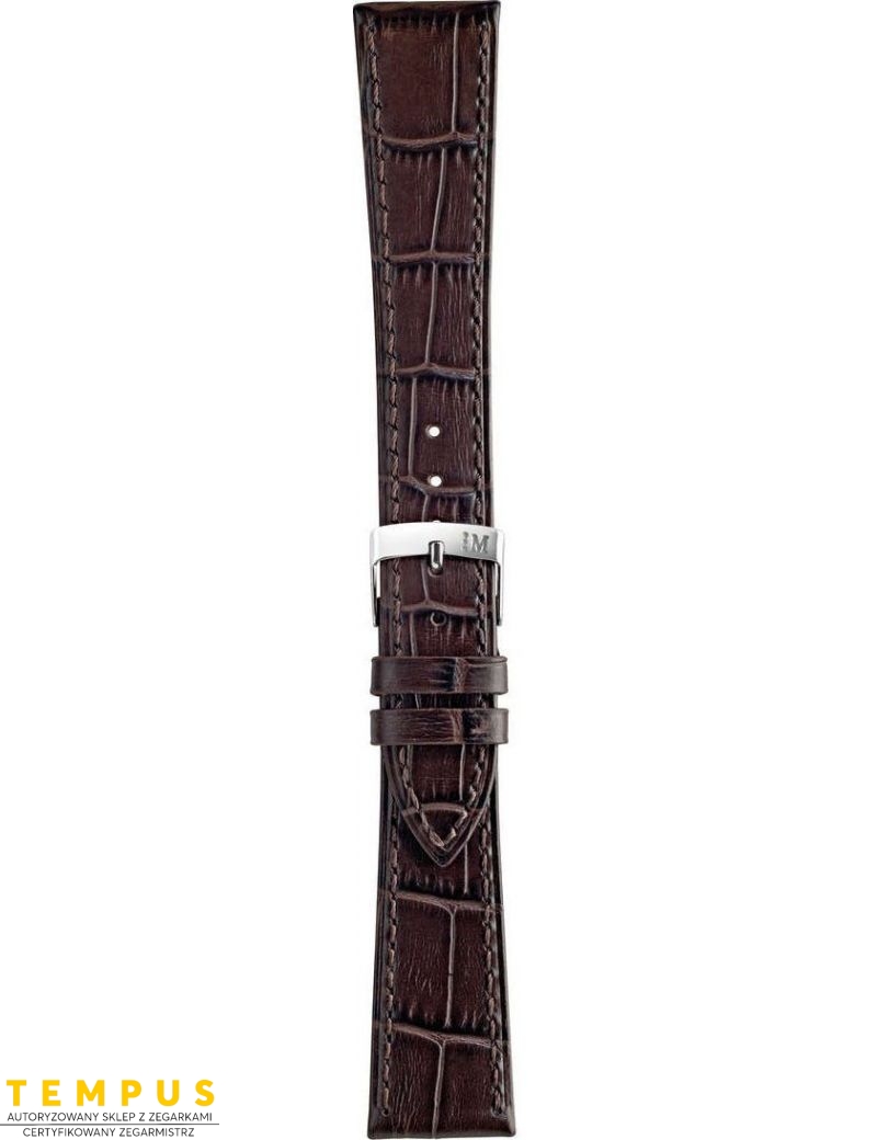 Pasek Morellato Augusta Alligatore Calf Opaco Marrone Scuro 14 mm A01X4218A95032CR14 - MORELLATO - paski i bransolety do zegarków