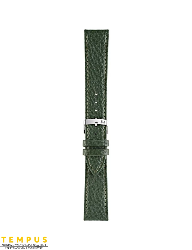 Pasek Morellato Duster Cuoio Rivestito Verde 20 mm A01X4936C21075CR20 - MORELLATO - paski i bransolety do zegarków