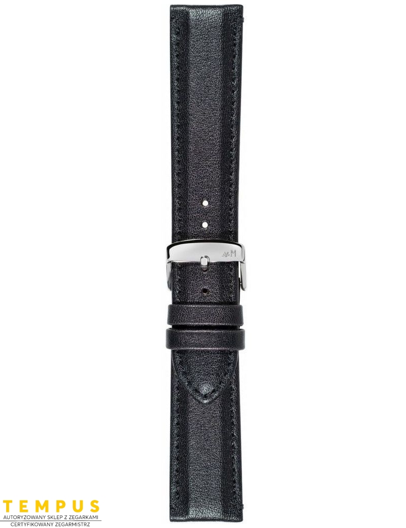 Pasek Morellato Rowing Cuoio WR Black 20 mm A01X5274C91019CR20 - MORELLATO - paski i bransolety do zegarków