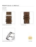 Pasek Morellato El Greco Cuoio Top Military Brown 22 mm A01X5439B71073CR22 - MORELLATO - paski i bransolety do zegarków