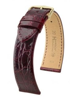 Pasek HIRSCH Genuine Croco L 01808060-1-20 ze skóry krokodyla 20 mm