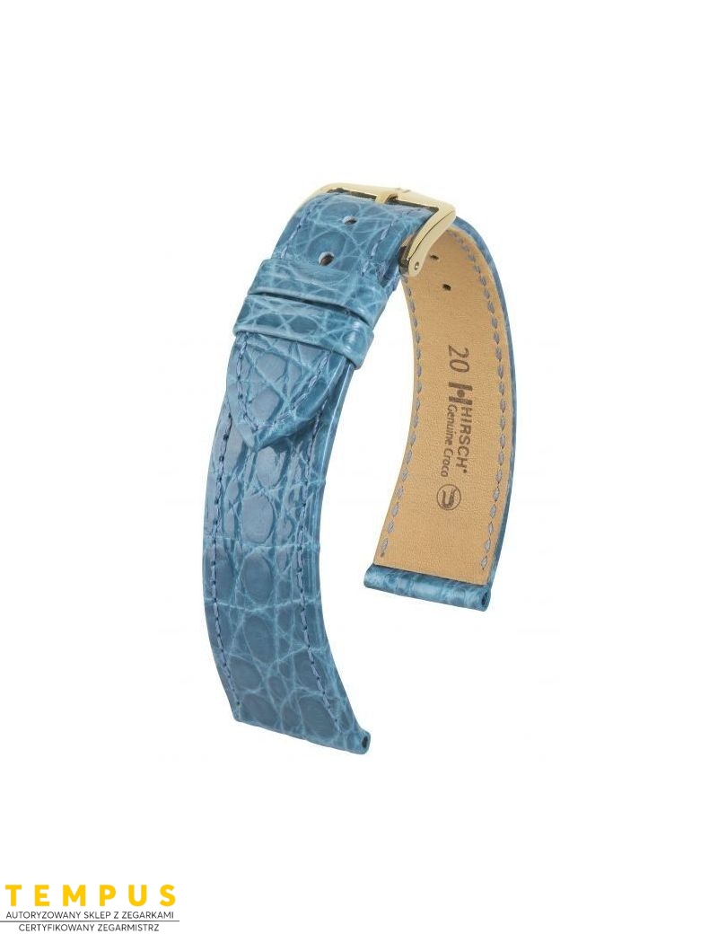 Pasek HIRSCH Genuine Croco L 18920883-1-19 ze skóry krokodyla 19 mm - HIRSCH - paski do zegarków Pasek HIRSCH Genuine Croco L 18920883-1-19 ze skóry krokodyla 19 mm - HIRSCH - paski do zegarków