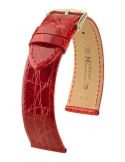 Pasek HIRSCH Genuine Croco M 01808120-1-13 ze skóry krokodyla 13 mm - HIRSCH - paski do zegarków