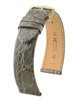 Pasek HIRSCH Genuine Croco M 18900830-1-18 ze skóry krokodyla 18 mm
