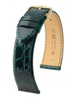 Pasek HIRSCH Genuine Croco M 18900840-1-17 ze skóry krokodyla 17 mm