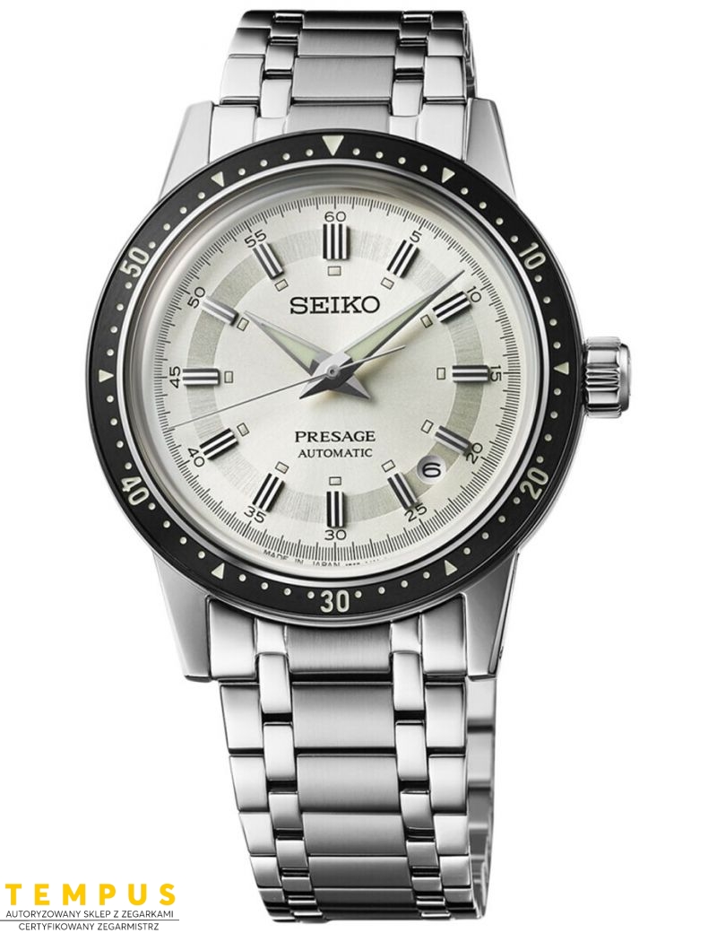 Zegarek klasyczny, casual męski Seiko Presage Style 60s Crown 6th Decade 60th Anniversary SRPK61J1 Limited Edition - Zegarki SEIKO Zegarek klasyczny, casual męski Seiko Presage Style 60s Crown 6th Decade 60th Anniversary SRPK61J1 Limited Edition - Zegarki SEIKO