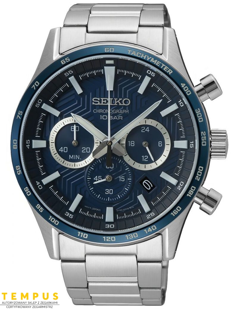 Zegarek sportowy męski Seiko Chronograph 42mm SSB445P1 Quartz - Zegarki SEIKO Zegarek sportowy męski Seiko Chronograph 42mm SSB445P1 Quartz - Zegarki SEIKO
