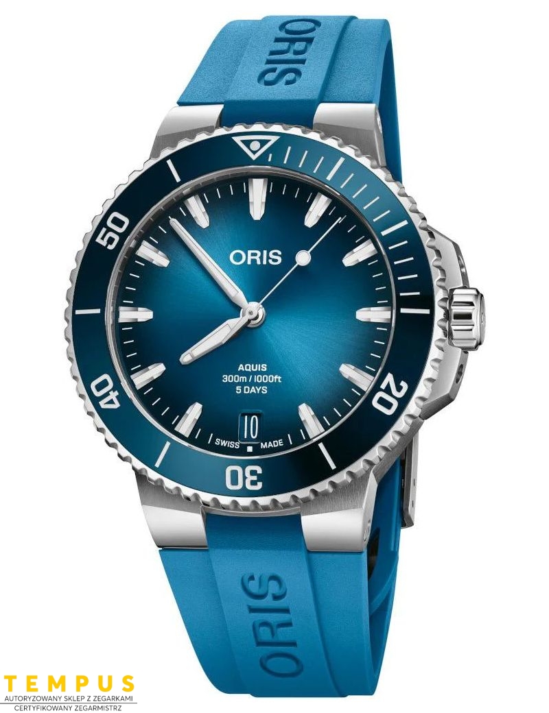 Zegarek Oris Aquis Date 43.5mm 01 400 7790 4135-07 4 23 45EB - Zegarki ORIS Zegarek Oris Aquis Date 43.5mm 01 400 7790 4135-07 4 23 45EB - Zegarki ORIS