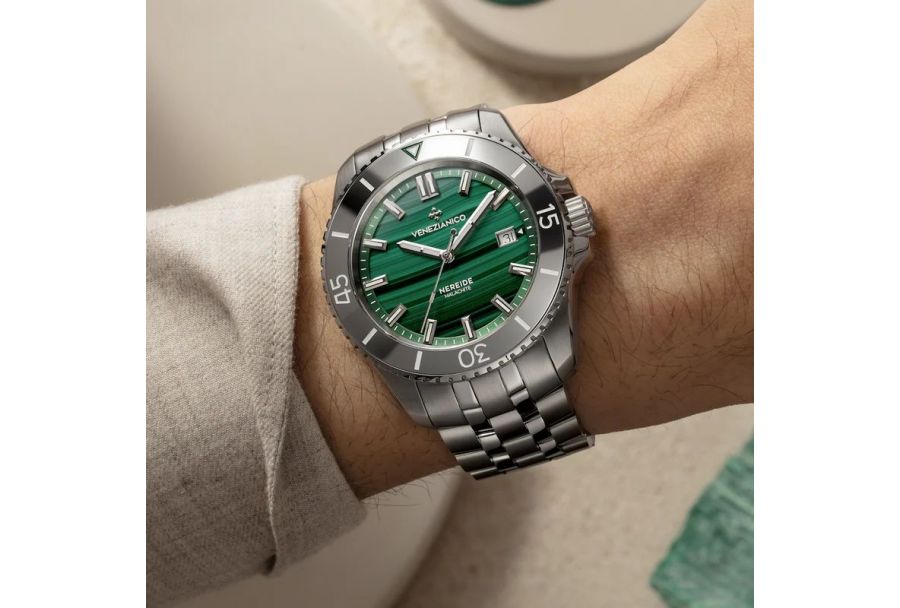 Zegarki Venezianico Nereide Malachite - malachitowy zegarek to nowy hit!