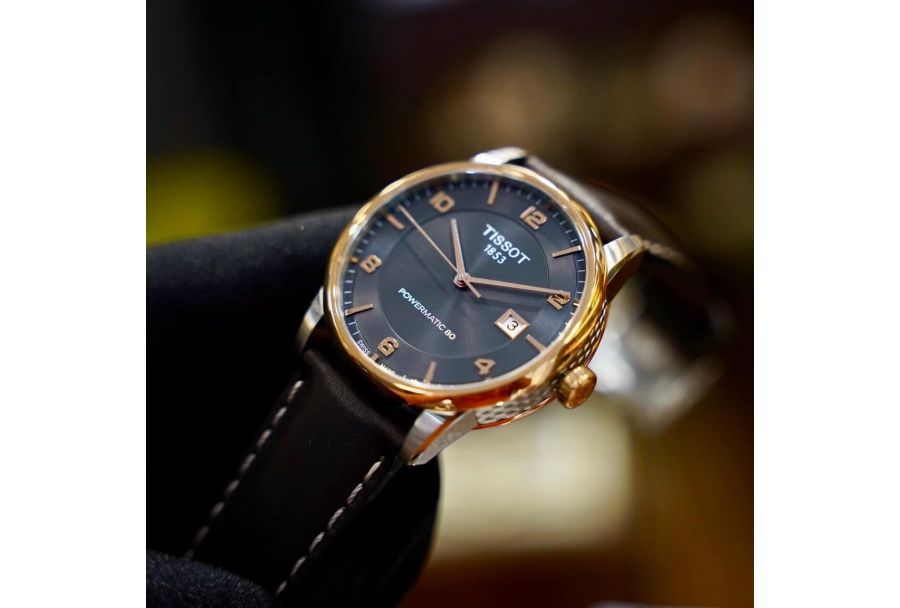 Zegarek męski Tissot Luxury z kopertą bicolor z powłoką PVD